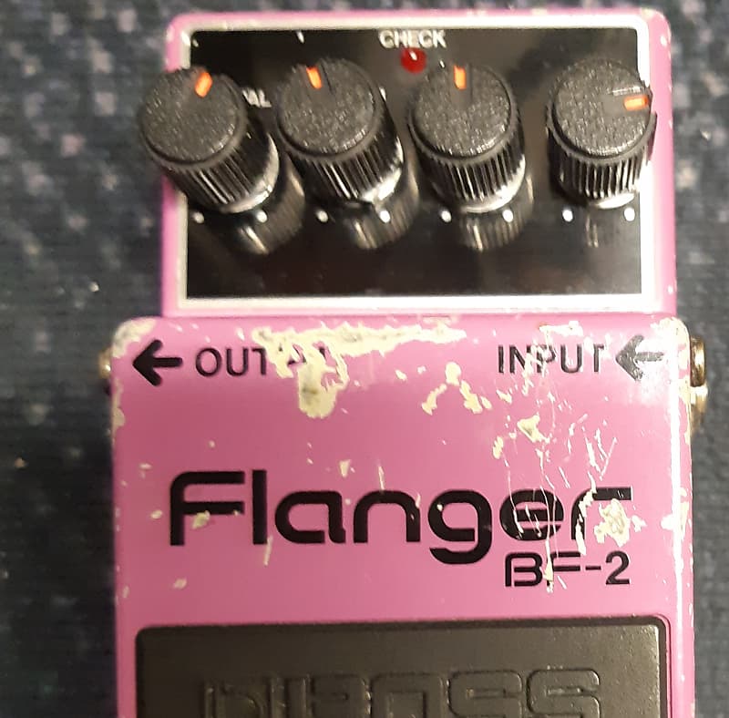 Boss BF-2 Flanger 1980-1984 (Black Label) Made In Japan | Reverb
