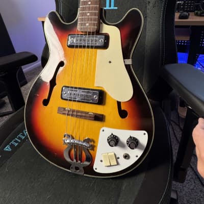 1963/1964 Japanese Teisco EP-2T Semi-Hollow Surf Guitar MIJ
