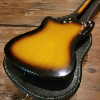 1965 Holiday Harmony H14 Bobkat Silhouette Sunburst Guitar Original Excellent Condition & Player image 13