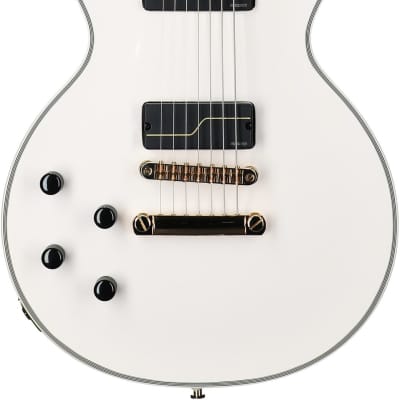 Epiphone Matt Heafy Les Paul Custom Origins Electric Guitar, Left-Handed 7-String (with Case), Bone White image 3