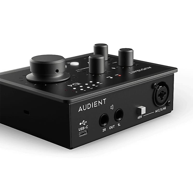 Audient ID4 MKII USB Audio Interface Bundle with 2 20-foot XLR 