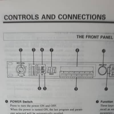 Yamaha SPX990 Professional Multi-Effect Processor  Operation Manual in English/French/German image 6