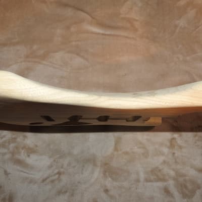 Unfinished 1 Piece White Limba/Korina Stratocaster Body S/S/S Pickup Routes Very Light 3 Pounds 6.2 Ounces! image 18