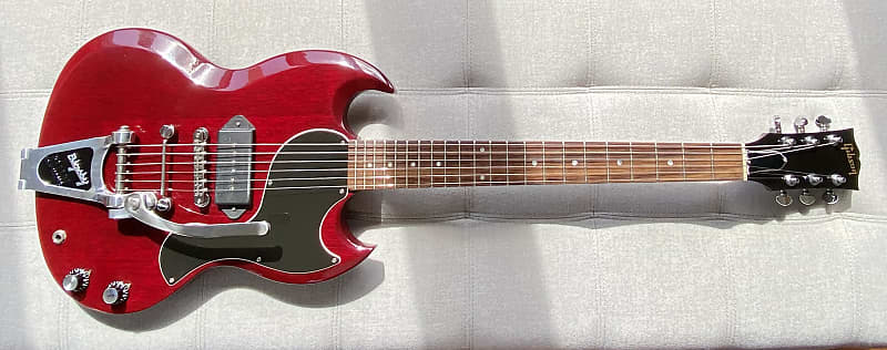 Gibson  SG Jr. '61 Reissue  1991 Cherry Finish W/Bigsby B-3 and Towner Down-Bar image 1