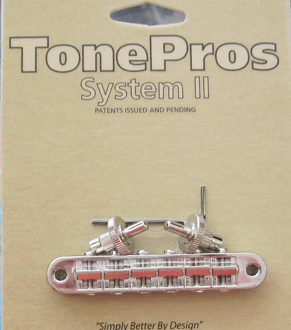 TonePros T3BP-N Standard Locking Tune-O-Matic Bridge with Notched Saddles