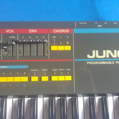 Roland Juno-106 61-Key Programmable Polyphonic Synthesizer 1984 - 1985 - Black image 7