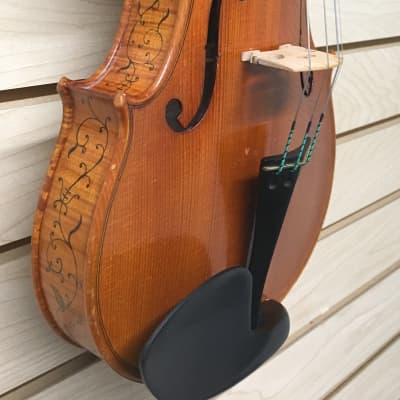 Ornate Asian Strad Copy 4/4 Violin (used) image 4