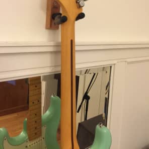 Fender 2015 American Deluxe Stratocaster ( V-Neck ) Surf Green image 11