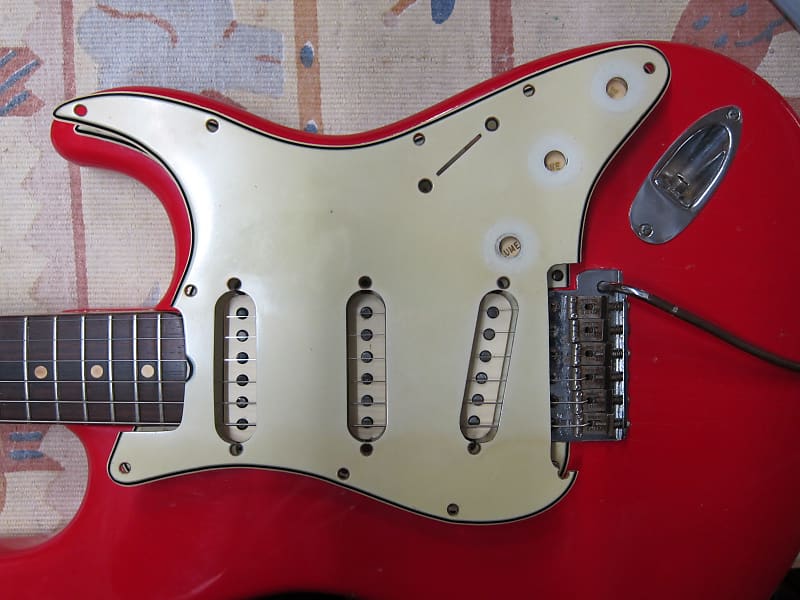 Fender Stratocaster 1963-1964 green nitrat pickguard image 1