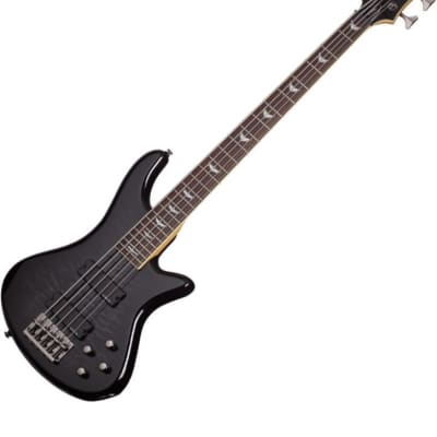 Schecter Stiletto Extreme-5 Electric Bass See-Thru Black image 3