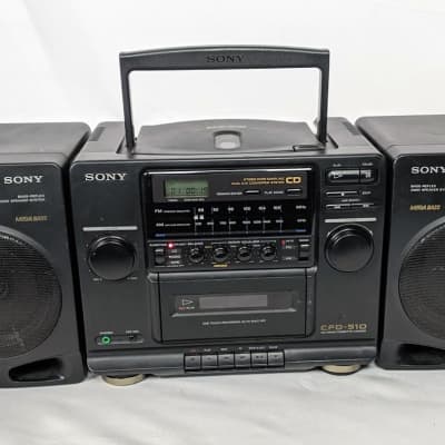 Vintage 90's Sony CFD-510 CD Radio Cassette Mega Bass Speaker