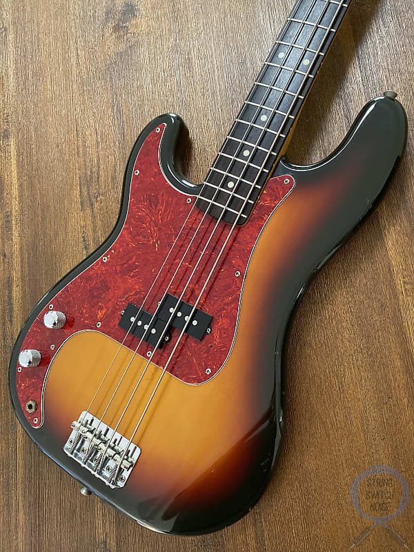 Fender Precision Bass, ‘62, LEFT HAND, 3 Tone Sunburst, 1991 image 1