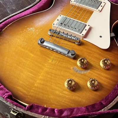 BLACK FRIDAY SALE!! Gibson Custom Shop Joe Perry 1959 Les Paul Signed, Aged 2013 November Tobacco Burst Slash image 4