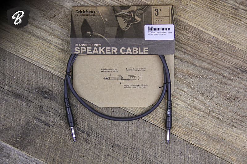 Daddario Classic Series 3' Speaker Cable image 1