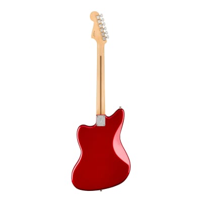 Fender Player Jaguar 6-String Hand-Shaped Alder Body 22-Fret Vintage-Style Bridge Electric Guitar with Pau Ferro Fingerboard (Right-Handed, Candy Apple Red) image 2