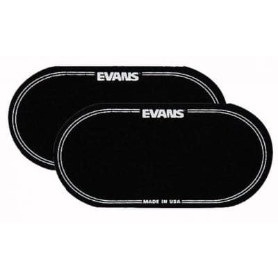 Evans PB2 Double Bass Drum Patch (pair) - Black Nylon
