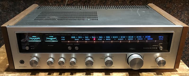 Kenwood KR-4600 Vintage AM/FM Stereo Receiver W/ Preouts 1977 Wood Veneer Silver Face image 1