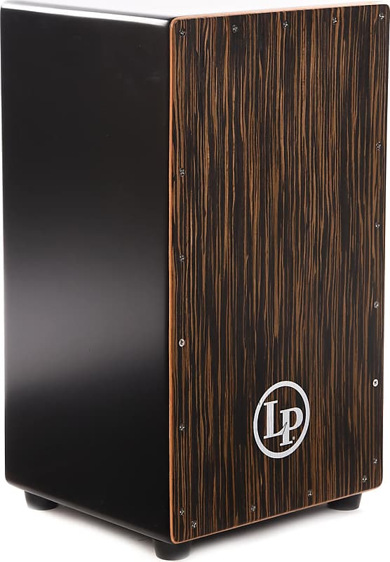LP LP1428NYEB Black Box Cajon w/ Ebony Craftwood Faceplate Reverb