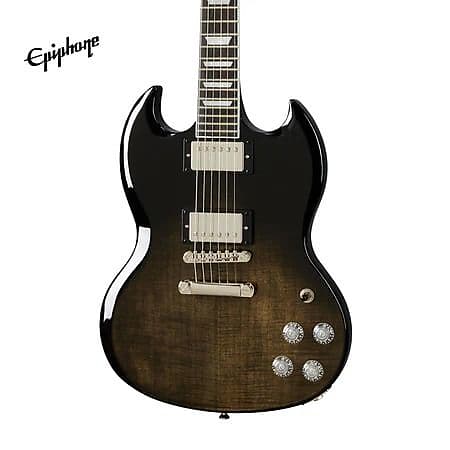 Epiphone SG Modern Figured Electric Guitar - Trans Black Epiphone SG Modern Figured Electric Guitar - Trans Black