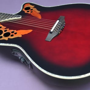 Ovation Custom Elite C778 AX Mid Contour Ac/El Guitar W/Ovation Hard-shell Case image 2