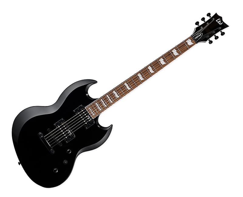 ESP LTD VIPER-201B Baritone Guitar - Black image 1