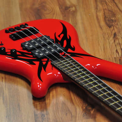 Warwick Corvette $$ Special Edition Tribal Red & Black image 11
