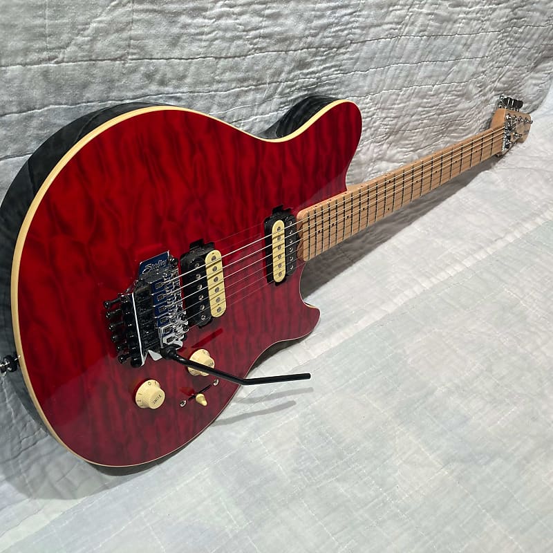 Sterling AX4 SUB Axis in Transparent Red | Reverb