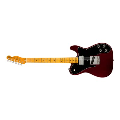 Fender American Vintage II 1977 Telecaster Custom 6-String, Alder Body and Gloss Polyurethane Finish Electric Guitar (Wine, Right-Handed) image 2