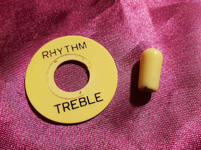 Epiphone Poker Chip Switch Washer Rhythm Treble Plate with Reverb