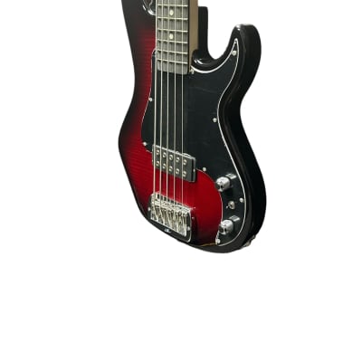 G&L Kiloton 5, Red Burst over Flame Maple / Ebony *IN STOCK* image 5