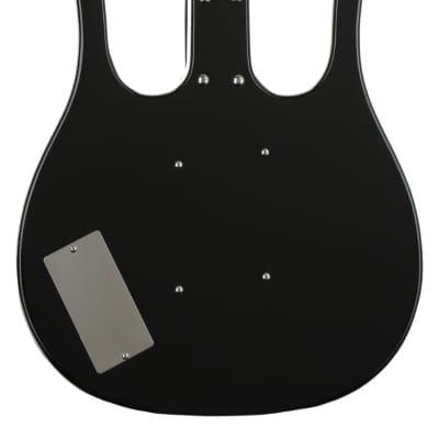 Danelectro Longhorn 4-String Bass Guitar, Pau Ferro Fingerboard, Black image 3