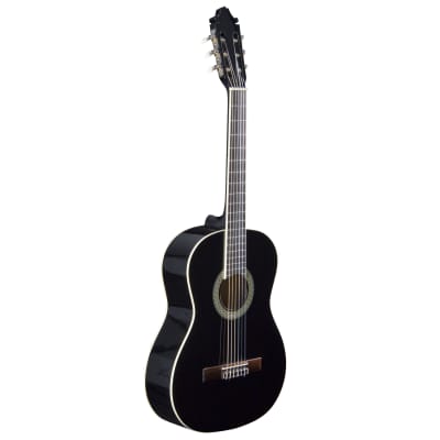 J & D C-200 BK Black - 4/4 classical guitar for sale