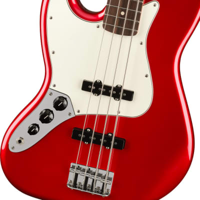 Fender Player Jazz Electric Bass. Left-Handed, Pau Ferro Fingerboard, Candy Apple Red image 4