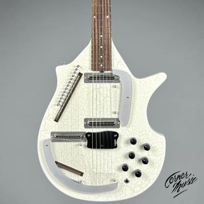 Danelectro Coral Electric Sitar - White Crackle for sale