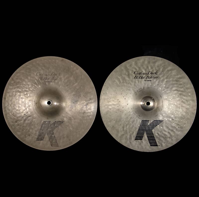 Zildjian 13'' K Custom Dark Hi-Hat Cymbal Pair | Reverb