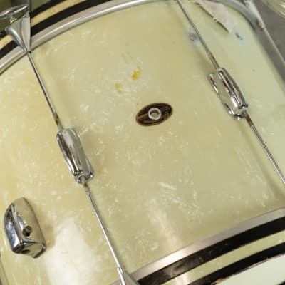 1960s Slingerland Stage Band White Marine Pearl Drum Set image 8