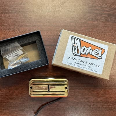 TV Jones Super'Tron Guitar Bridge Pickup, Gold, | Reverb Canada