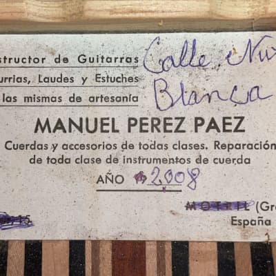 Manuel Perez Paez 2008 - rare + extremly beautiful Spanish guitar - !!must check pictures!! image 14