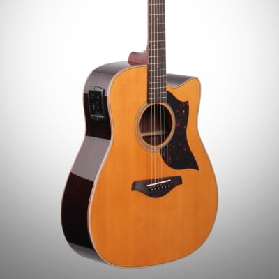 Yamaha A1R Acoustic-Electric Guitar, Vintage Natural | Reverb