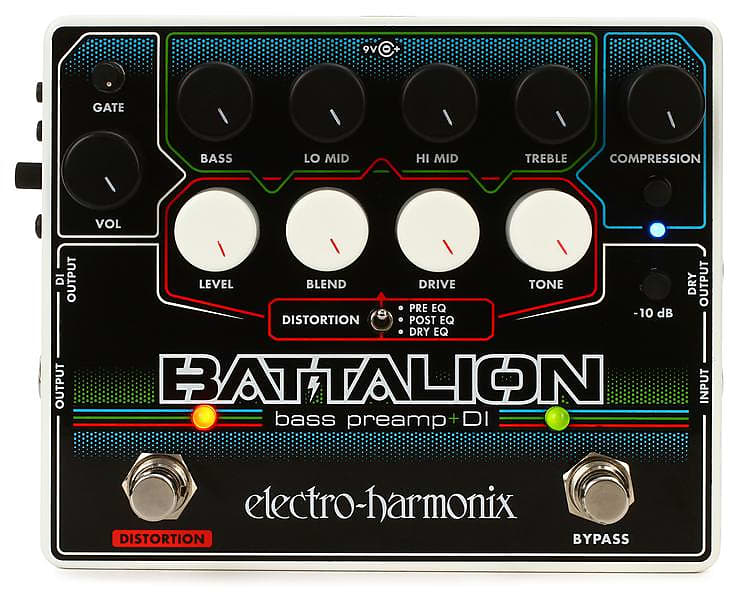 Electro-Harmonix Battalion Bass Preamp and DI Pedal image 1