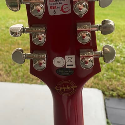 Epiphone Wine Red with reverse Bigsby to palm/wrist/elbow use WildKat Studio image 8