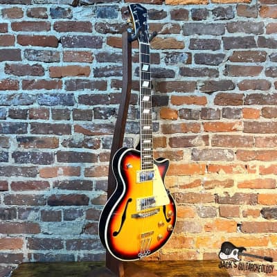 Johnson JH-100 Delta Rose Hollowbody Guitar (2023 - Sunburst) image 7