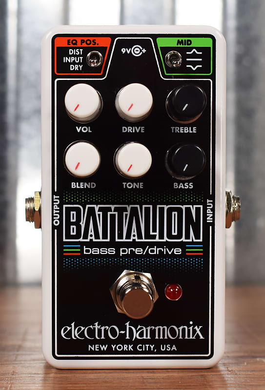 Electro-Harmonix EHX Nano Battalion Bass Preamp Overdrive Effect