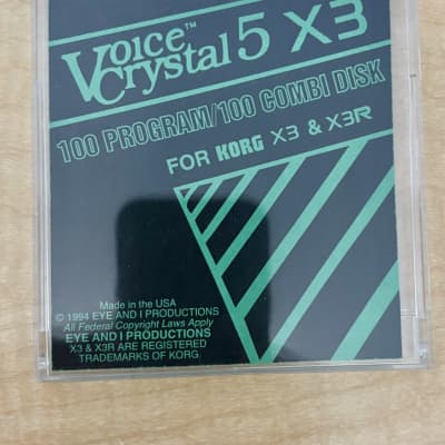 Voice Crystal  VC5 Korg X3 Floppy Disk