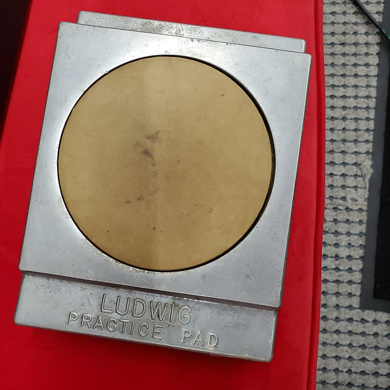 Ludwig Practice Pad vintage metal and rubber Bild 1