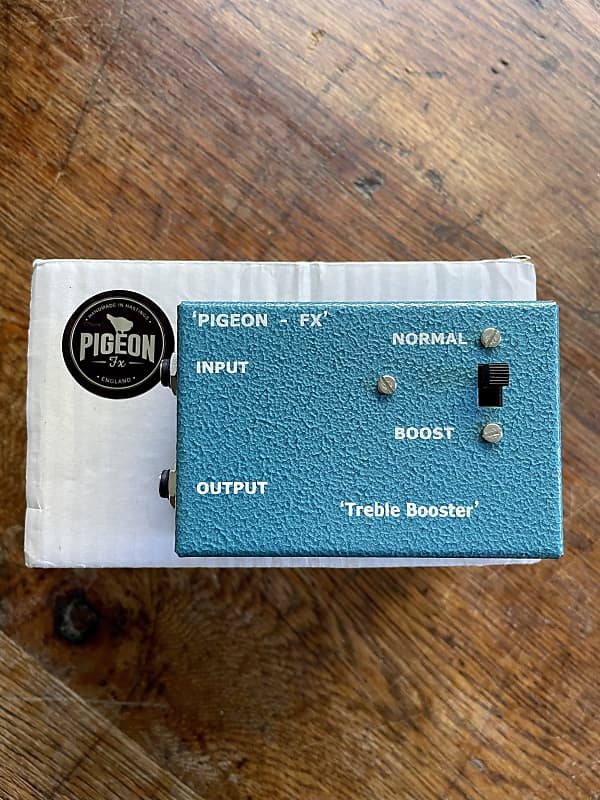 Mint Boxed Pigeon FX Hornby Skewes Treble Booster Ritchie