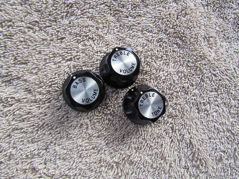 Rickenbacker 4003 Bass Knobs Set Of 3 Rickenbacker Bass Knobs Reverb