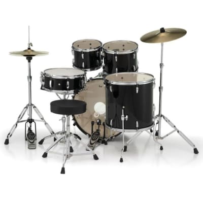 Pearl Roadshow 5pc Drum Set w/Hardware & Cymbals Jet Black RS525SC/C31 image 10