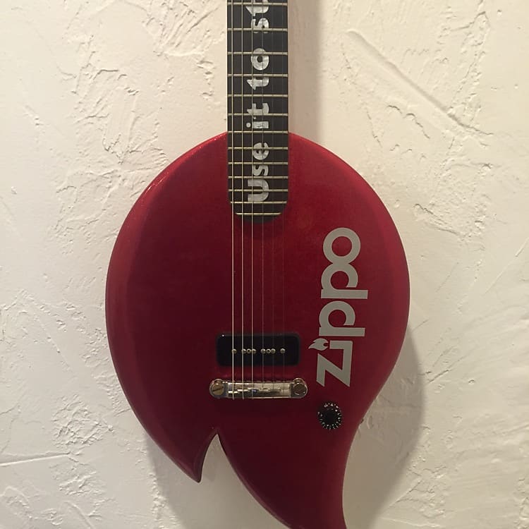 Gibson Custom Shop Zippo Guitar - P90 1996 Red | Reverb Canada