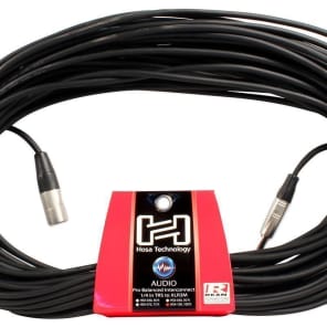 Hosa HSX-100 REAN 1/4" TRS to XLR3M Pro Balanced Interconnect Cable - 100'
